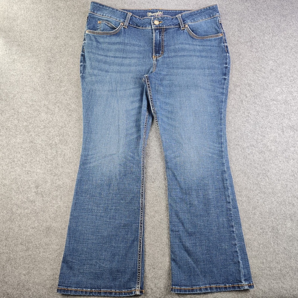 Wrangler Bootcut Jeans Women's 18x30 Blue Medium Wash Denim Stretch